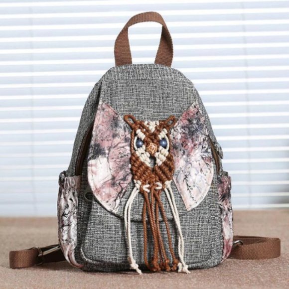 Women's bag Fashion Canvas Women's backpack leisure travel small backpack Female